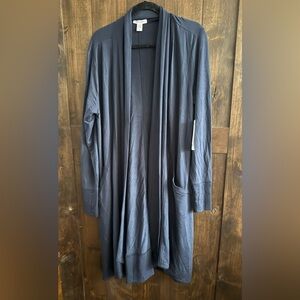 Athleta Deep Blue Open Cardigan